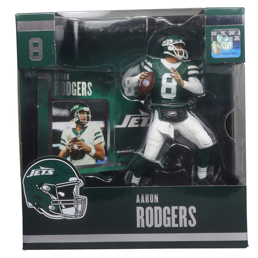 NFL SportsPicks 2024 Wave 2 New York Jets Aaron Rodgers 7-Inch Scale Posed Figure