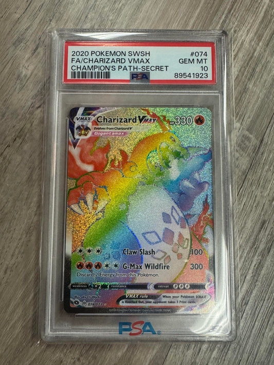 Pokemon - Champion's Path - Charizard VMAX 074/073 - PSA 10