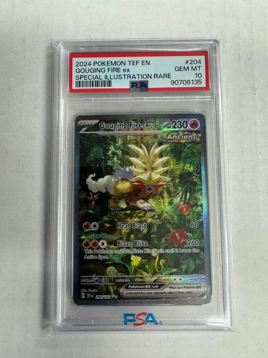 Pokemon - Temporal Forces - Gouging Fire ex 205/162 - PSA 10