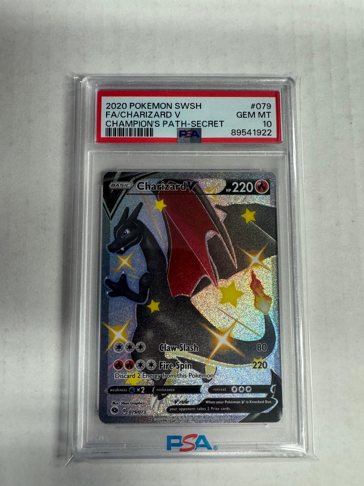 Pokemon - Champion's Path - Charizard V 079/073 - PSA 10